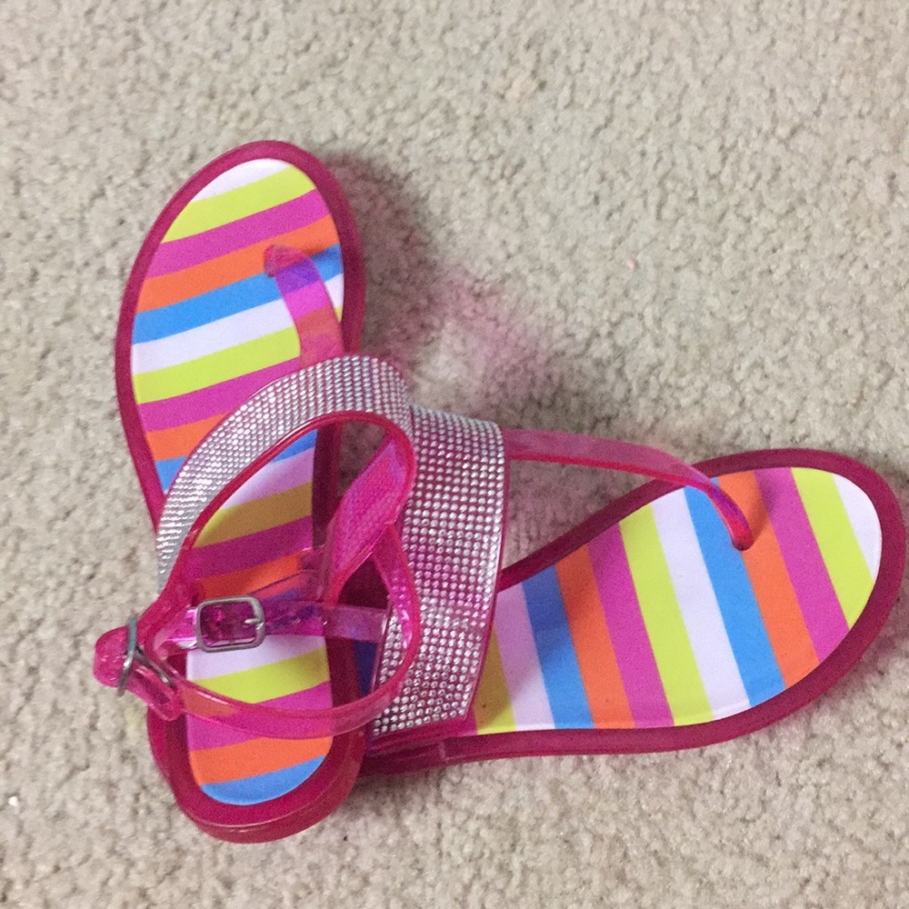 Rainbow sandals Worn 5-9 times